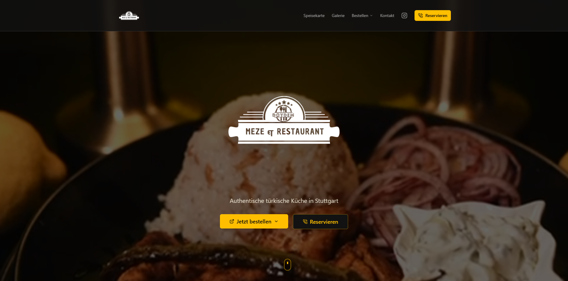 Meze Restaurant Website
